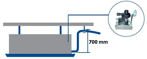 پمپ درین داخلی فن کویل کاستی یک طرفه گرین مدل G1WF-300P1