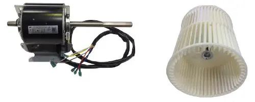 موتور فن و فن به کار رفته در فن کویل سقفی توکار تک الکتریک سری U مدل MKT3U-1000G30