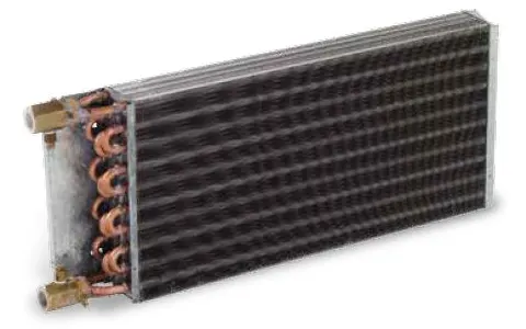 کویل سه ردیفه فن‌ کویل زمینی شیب دار تهویه مدل FLN-1000