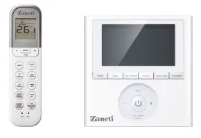 ریموت کنترل و کنترل دیواری داکت اسپلیت سرد و گرم زانتی مدل ZMDA-60HO1SANA