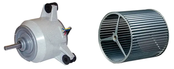 موتور BLDC و پروانه یکپارچه کولر آبی کم مصرف آبسال مدل AC/DC-39