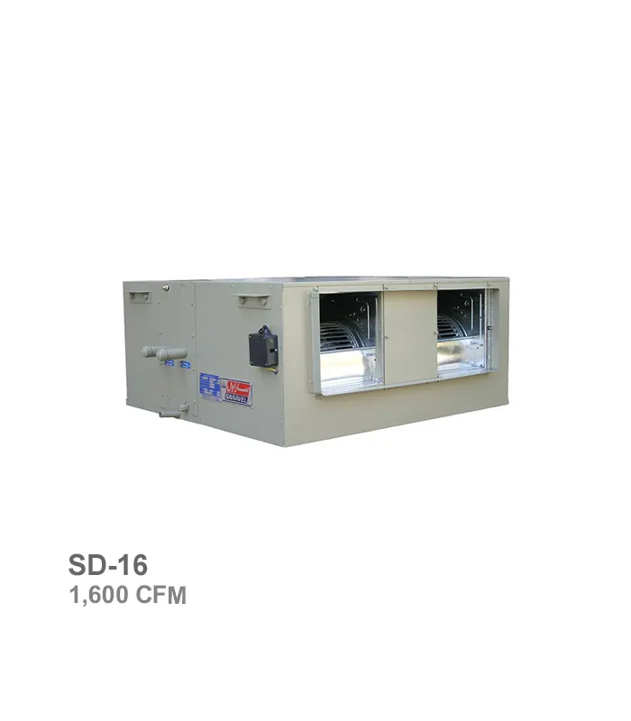 فن‌کویل کانالی 4 ردیفه ساراول مدل SD-16