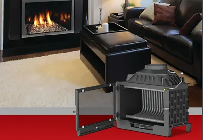 شومینه چدنی چوب سوز شوفاژکار
