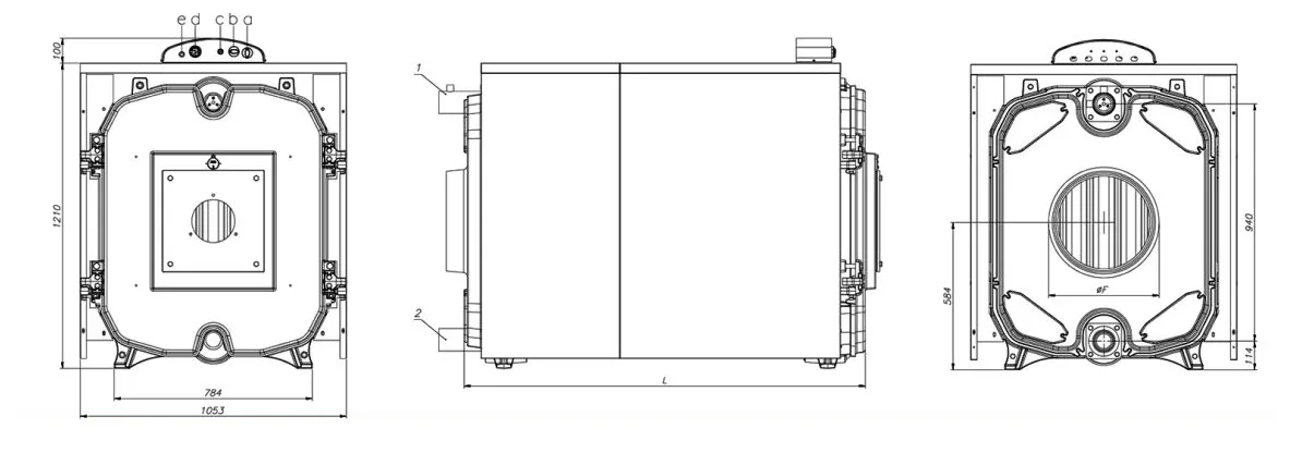 دیگ چدنی شوفاژ MI3 مدل Hyper-14