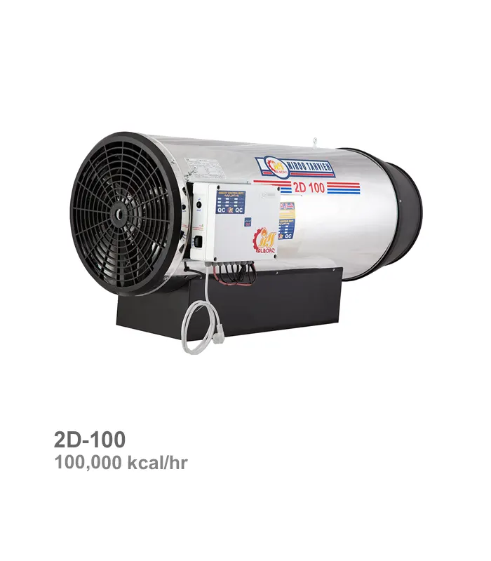 جت هیتر گازی - گازوییلی نیرو تهویه البرز مدل 2D-100