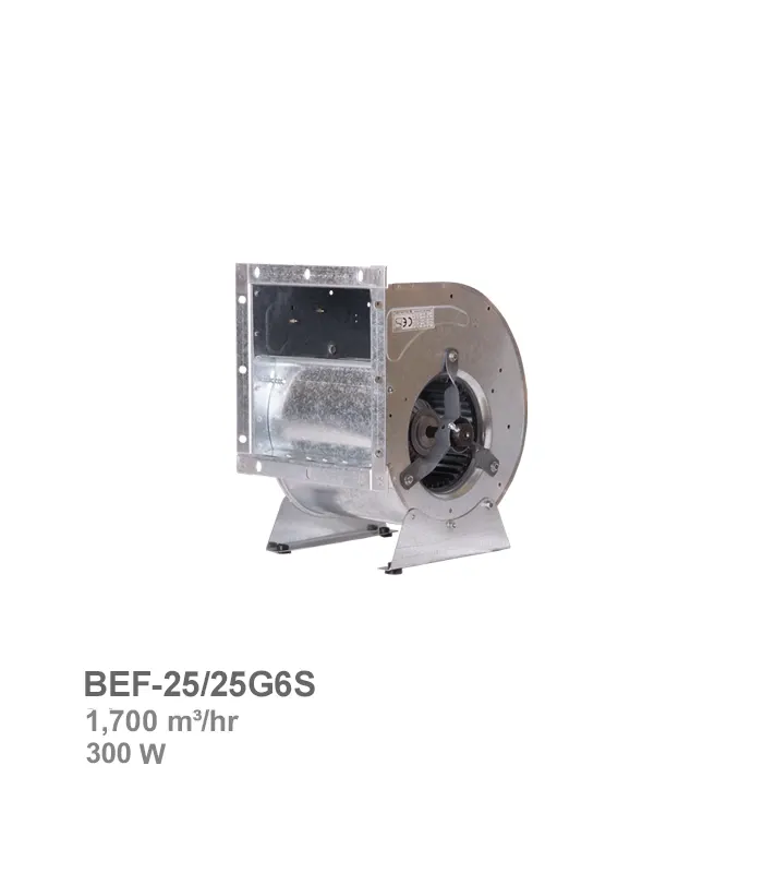فن سانتریفیوژ دوطرفه فوروارد دمنده مدل BEF-25/25G6S