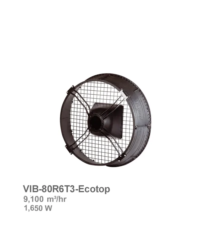 فن آکسیال تاسیساتی اکوتاپ دمنده مدل VIB-80R6T3-Ecotop