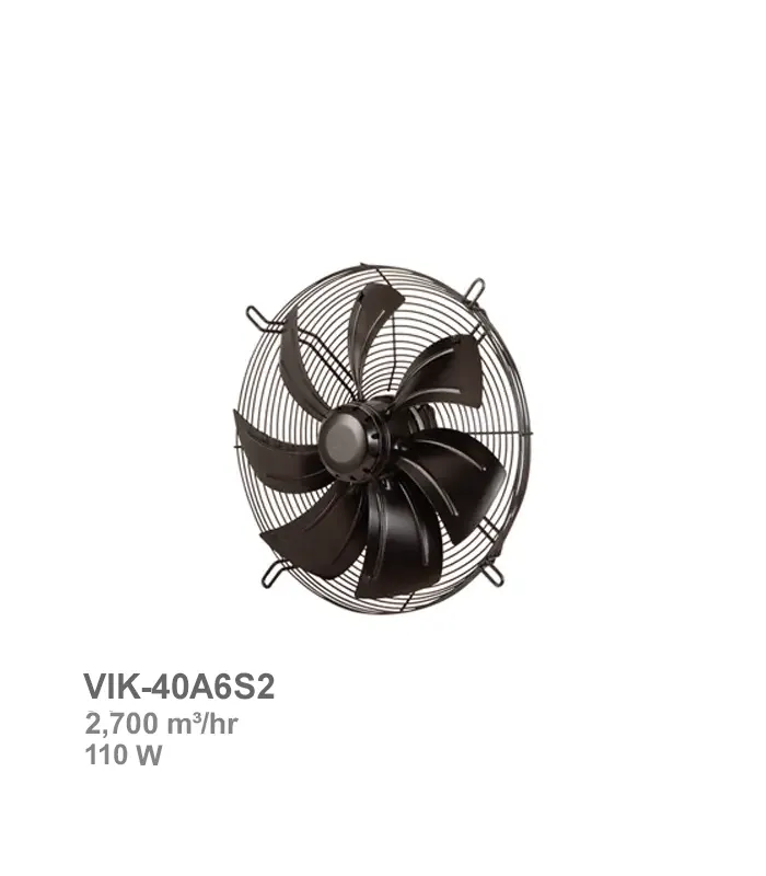 فن ایلکا هفت پر فلزی بدون قاب دمنده مدل VIK-40A6S2