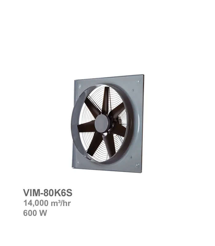 هواکش صنعتی سنگین فلزی دمنده مدل VIM-80K6S