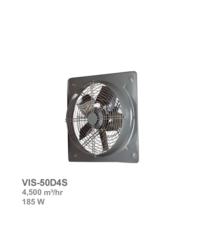 هواکش صنعتی پروانه استیل دمنده مدل VIS-50D4S