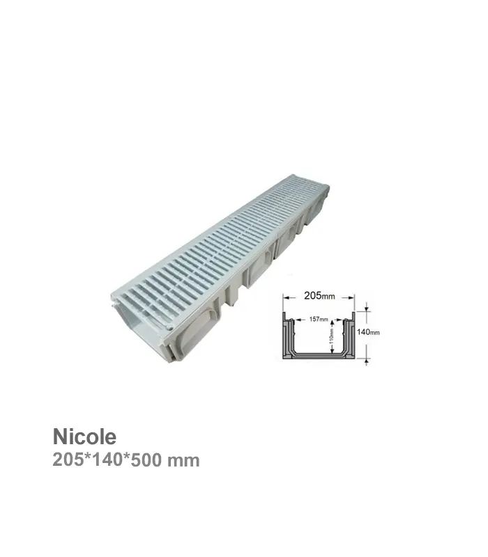 گاتر طرح نیکول ناب تهویه مدل 20x14 سفید