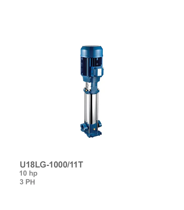 الکتروپمپ طبقاتی عمودی سه‌ فاز پنتاکس مدل U18LG-1000/11T