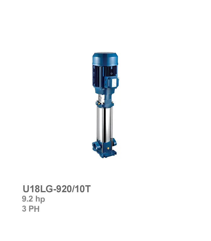 الکتروپمپ طبقاتی عمودی سه فاز پنتاکس مدل U18LG-920/10T