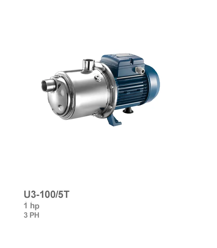 الکتروپمپ طبقاتی افقی سه فاز پنتاکس مدل U3-100/5T