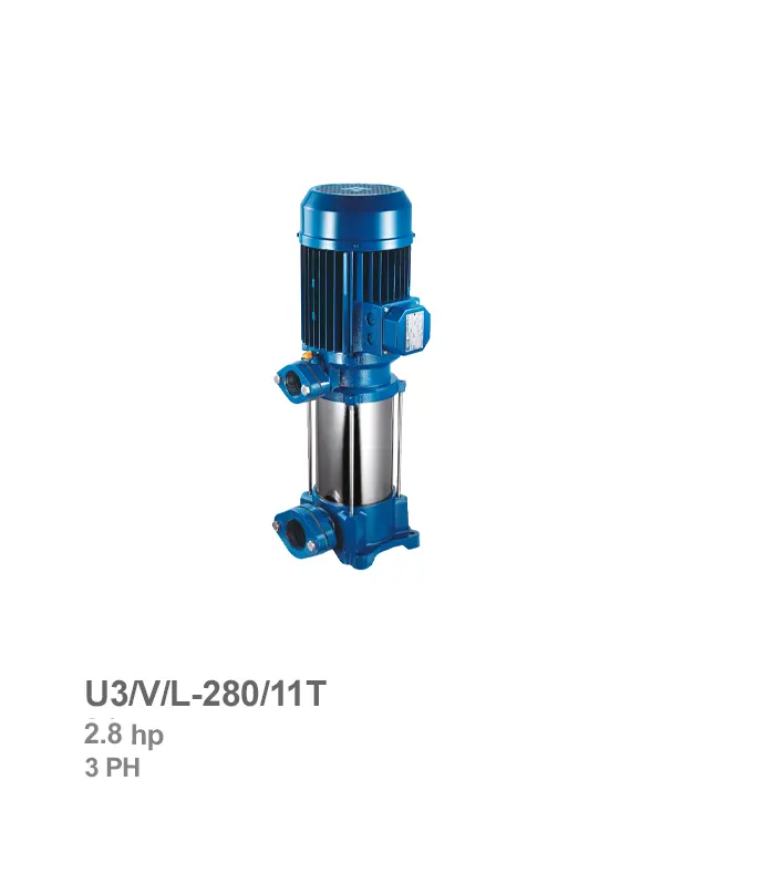 الکتروپمپ طبقاتی عمودی سه فاز پنتاکس مدل U3/V/L-280/11T