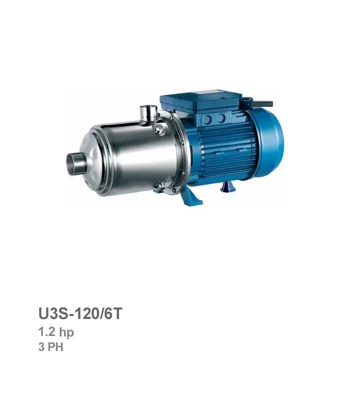 الکتروپمپ طبقاتی افقی سه فاز پنتاکس مدل U3S-120/6T