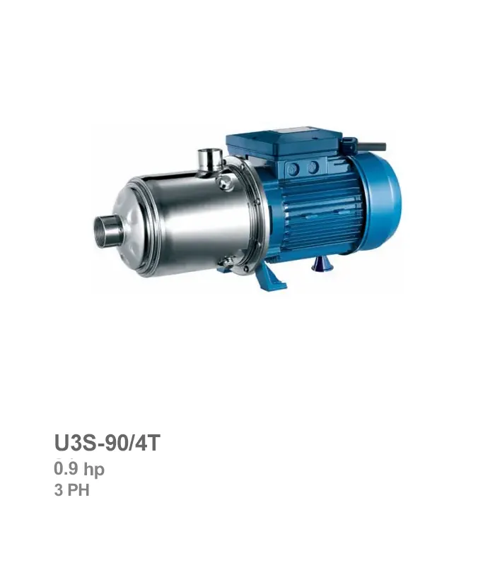 الکتروپمپ طبقاتی افقی سه فاز پنتاکس مدل U3S-90/4T