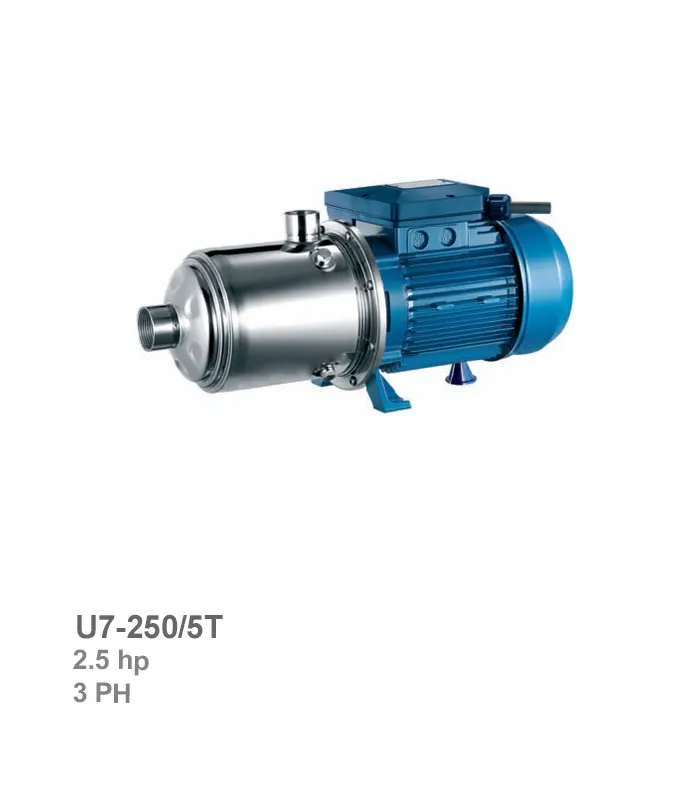 الکتروپمپ طبقاتی افقی سه فاز پنتاکس مدل U7-250/5T