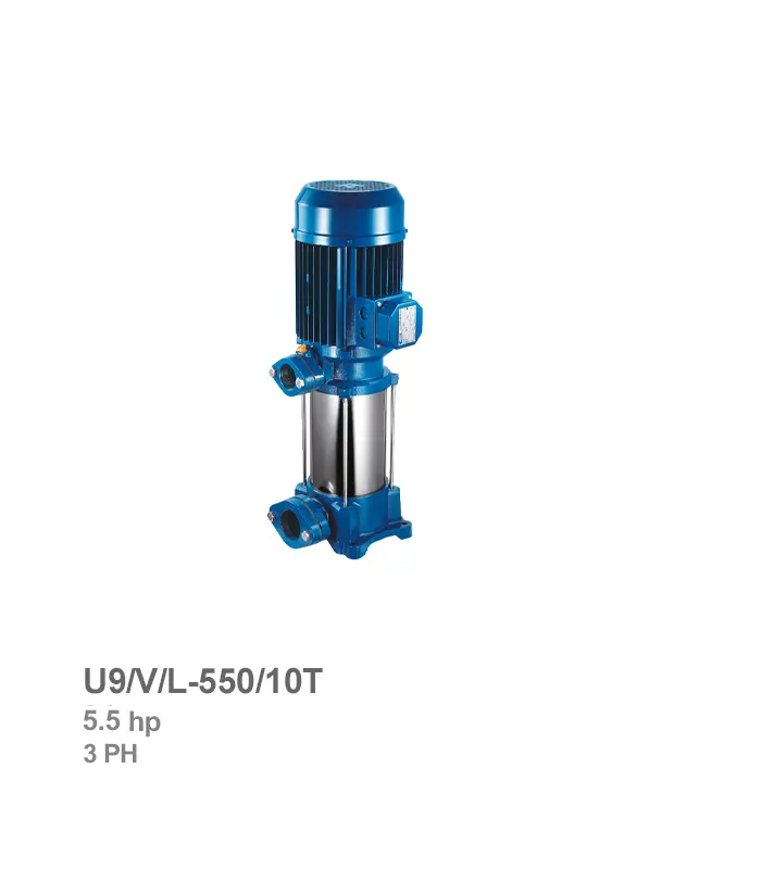 الکتروپمپ طبقاتی عمودی سه فاز پنتاکس مدل U9/V/L-550/10T