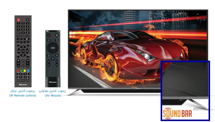 تلویزیون LED اسمارت 65 اینچ بویمن مدل 65JAEX6100UWS