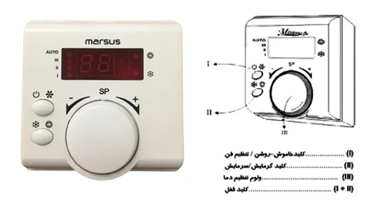 ترموستات آنالوگ مرصوص کام مدل minima-F330-LT