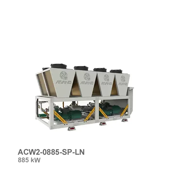 چیلر هوا خنک اسکرو تهویه اروند مدل ACW2-0885-SP-LN
