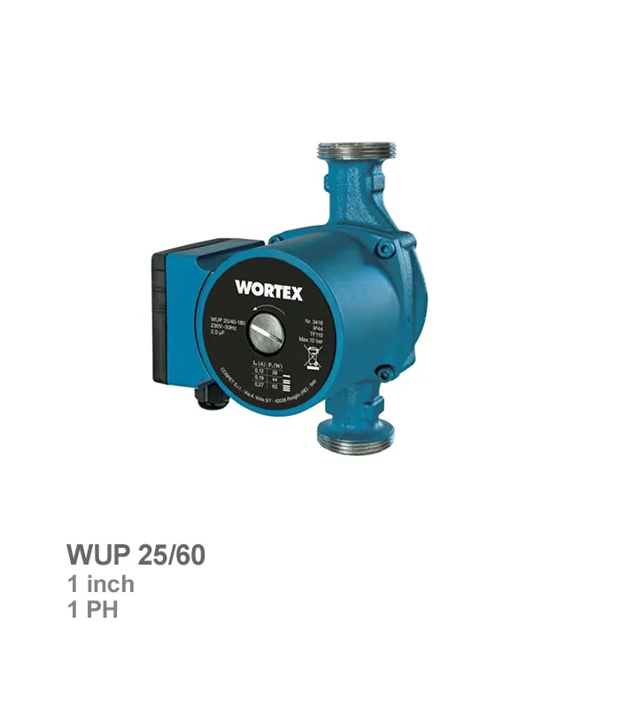 پمپ سیرکولاتور خطی سه سرعته ورتکس مدل WUP 25/60
