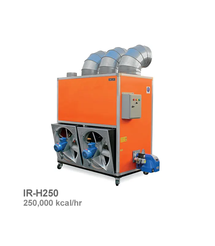 کوره هوای گرم کابینتی ایران هیتر مدل IR-H250