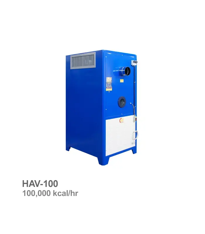 کوره هوای گرم ایستاده نیرو تهویه البرز مدل HAV-100