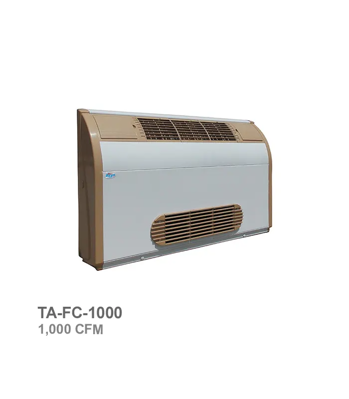 فن کویل دکوراتیو زمینی تهویه آریا مدل 1000CFM