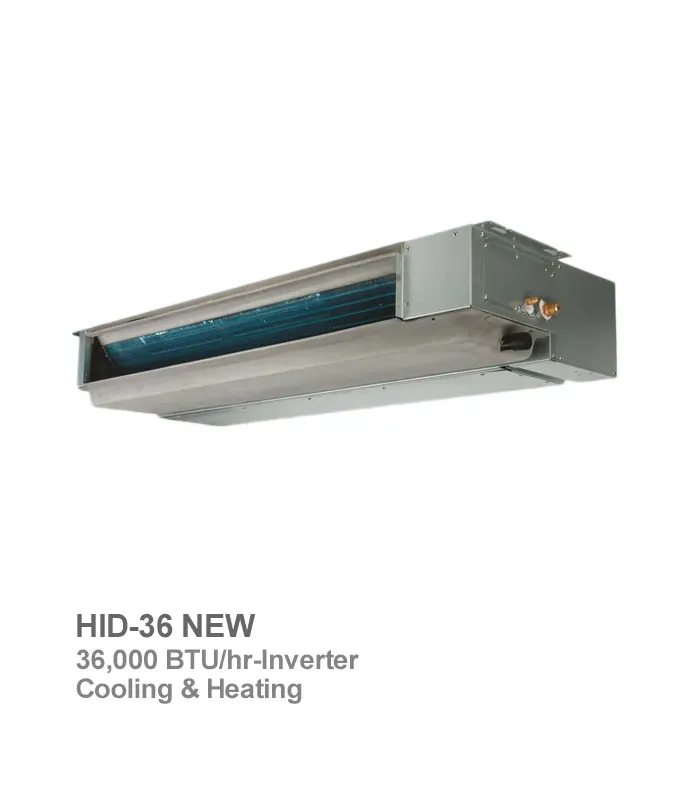داکت اسپلیت اینورتر هایسنس مدل HID-36 (پنل بزرگ)