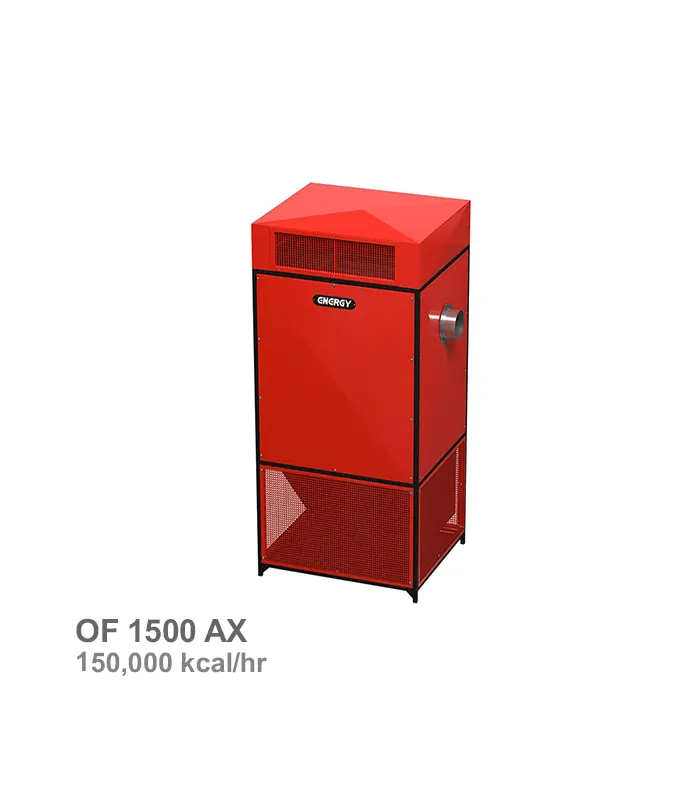 کوره هوای گرم فن آکسیال گازوییلی انرژی مدل OF 1500 AX